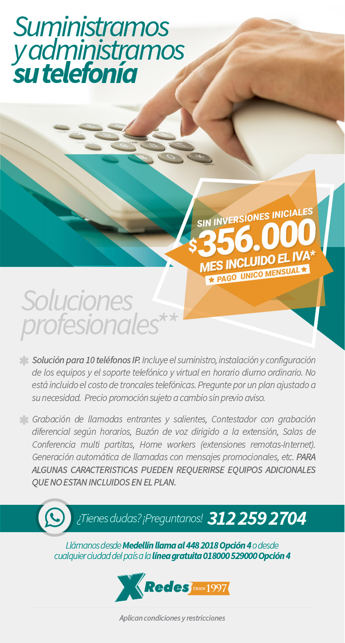 Suministramos y administramos su telefonía